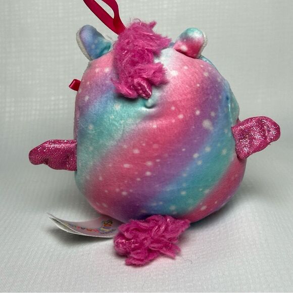 5 Squishmallows Christmas Ornaments 4” Fox Lion Pig & Cat - Picture 7 of 11